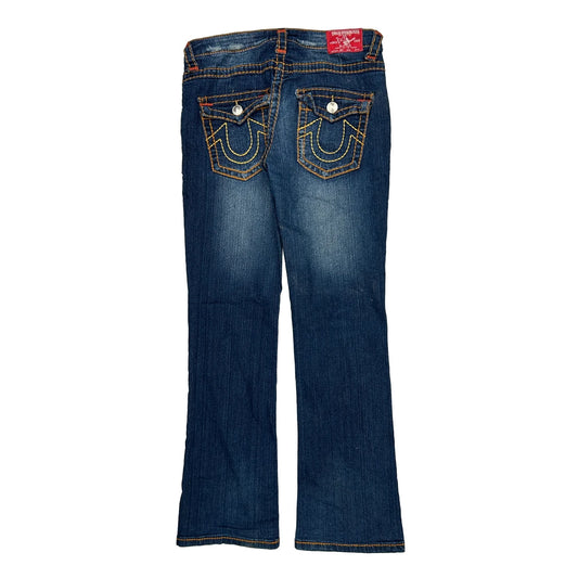 True Religion Boot Cut Jeans - 30W UK 8 Dark Wash Cotton