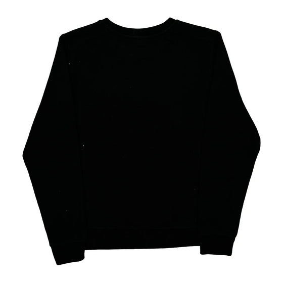Adidas Spellout Sweatshirt - Large Black Cotton Blend