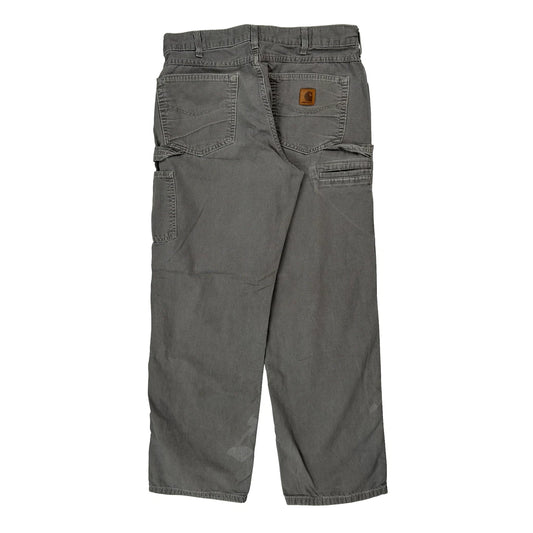 Carhartt Carpenter Trousers - 32W 30L Grey Cotton