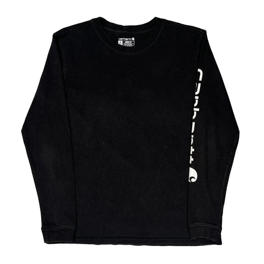 Carhartt Long Sleeve T-Shirt - Medium Black Cotton
