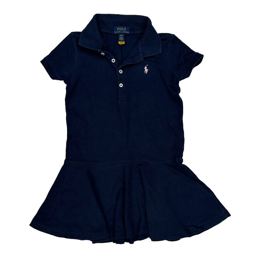 Age 4 Polo By Ralph Lauren Dress - XS Navy Cotton