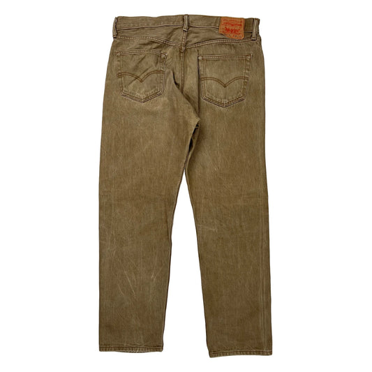 Levis 501 Jeans - 35W 31L Brown Cotton