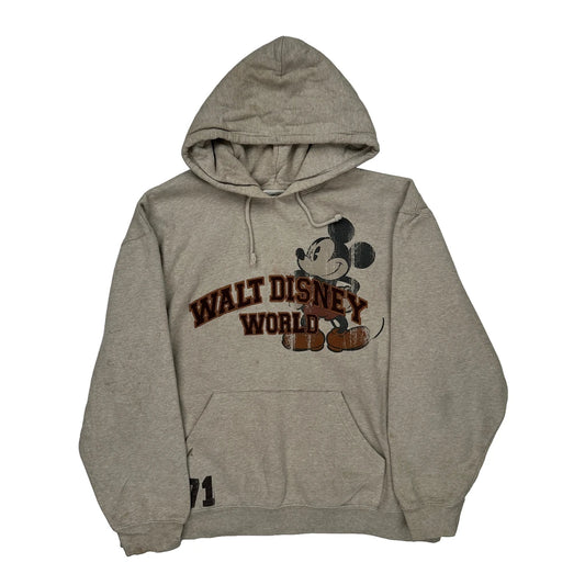 Disney Graphic Hoodie - XL Gray Cotton Blend