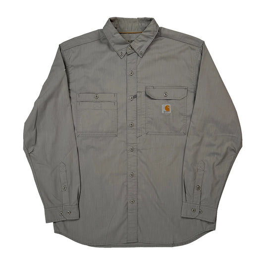 Carhartt Shirt - Large Grey Polyester