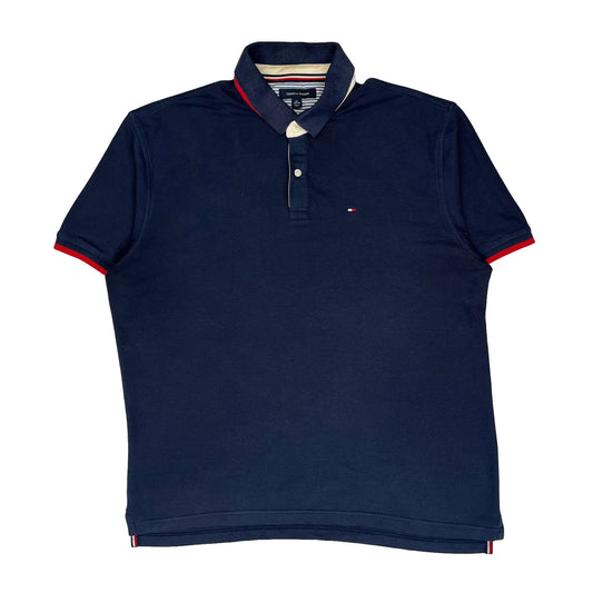 Tommy Hilfiger Polo Shirt - XL Navy Cotton