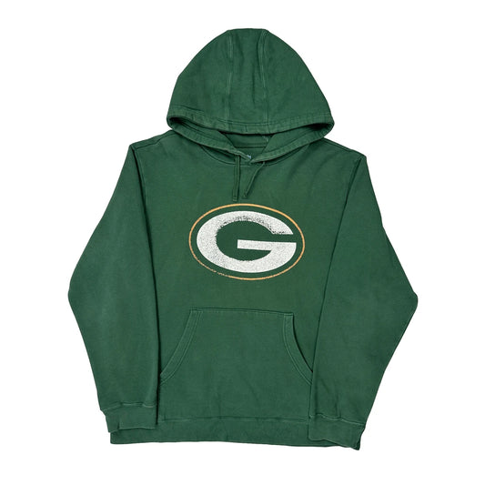 Vintage Green Bay Packers N.F.L. Pro Line Hoodie - XL Green Cotton Blend
