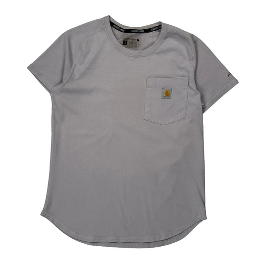 Carhartt T-Shirt - Small Grey Cotton