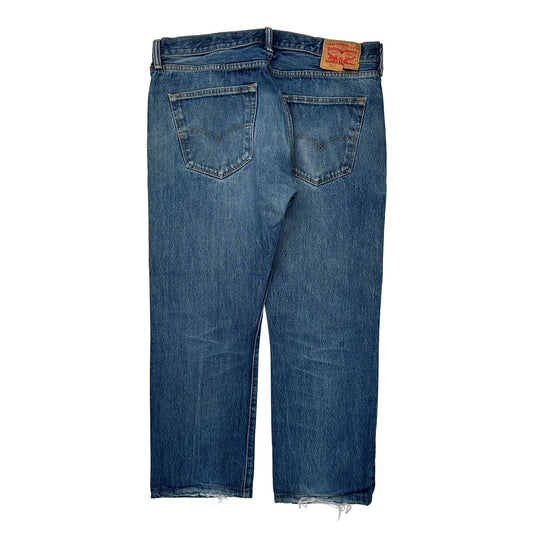 501 Levis Jeans - 36W 28L Blue Denim