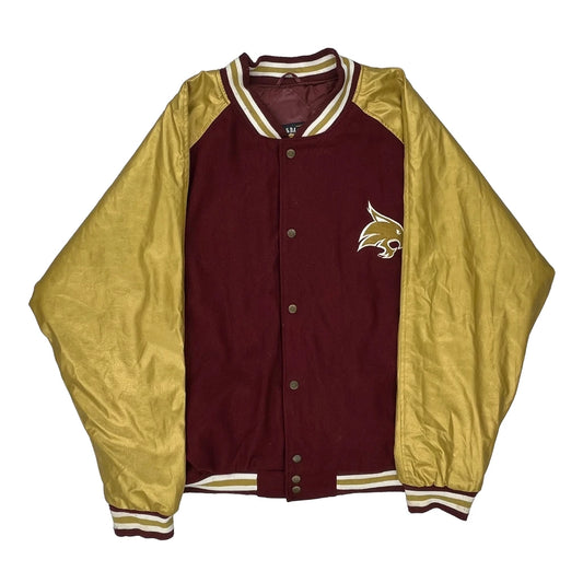 Texas State Steve & Barry Varsity Jacket - 2XL Burgundy Acrylic