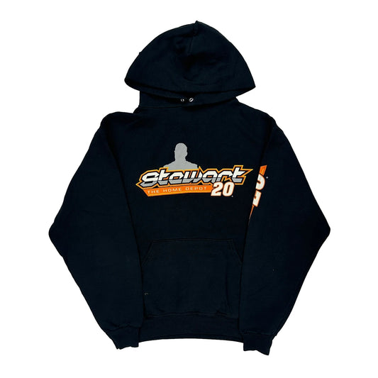 Tony Stewart Winners Circle Nascar Hoodie - Medium Black Cotton Blend