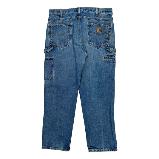 Carhartt Carpenter Jeans - 38W 30L Blue Denim