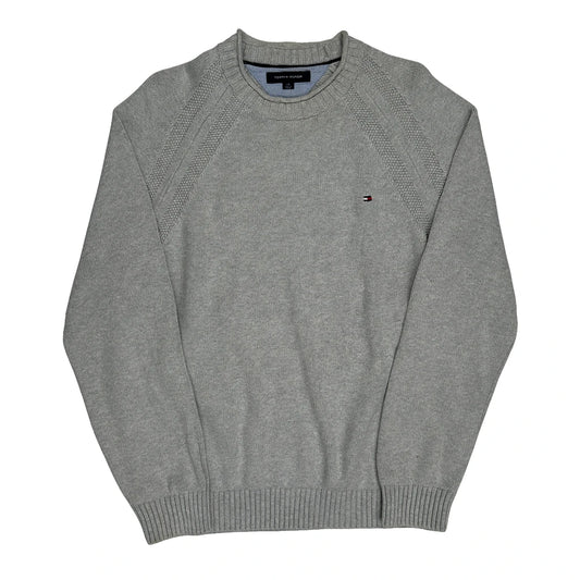 Tommy Hilfiger Jumper - Large Grey Cotton
