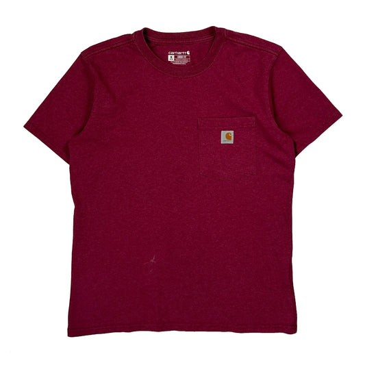 Carhartt T-Shirt - Medium Red Cotton