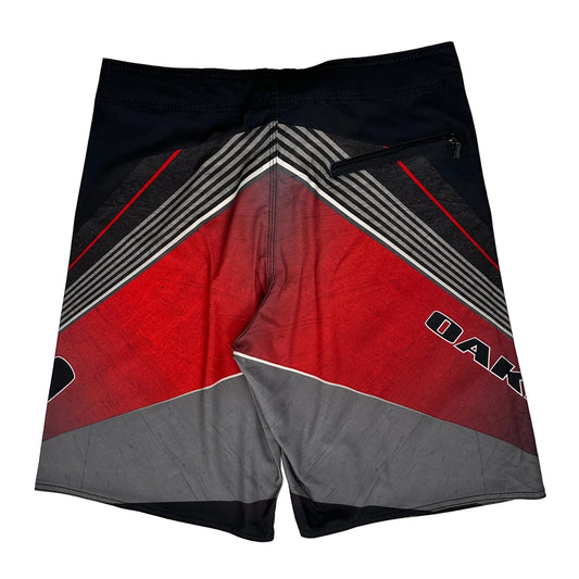 Almost An Unfair Advantage Oakley Board Sport Shorts - 36W 10L Red Polyester