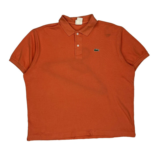Lacoste Polo Shirt - XL Orange Cotton