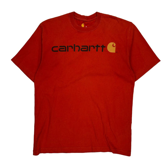 Carhartt T-Shirt - Medium Red Cotton
