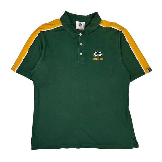 Green Bay Packers Nfl Polo Shirt - Large Green Cotton