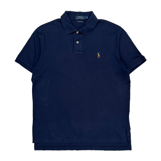Polo By Ralph Lauren Polo Shirt - Large Navy Cotton