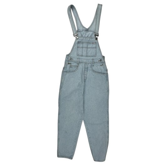 Made In USA Guess Dungarees - Small Light Wash Cotton