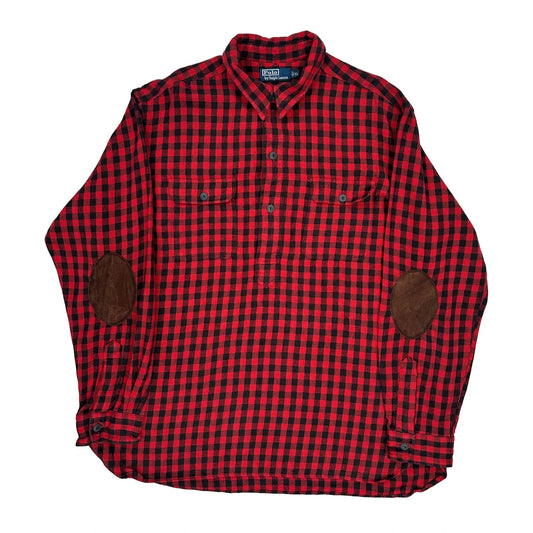 Polo By Ralph Lauren Checked Flannel Shirt - XL Black Cotton