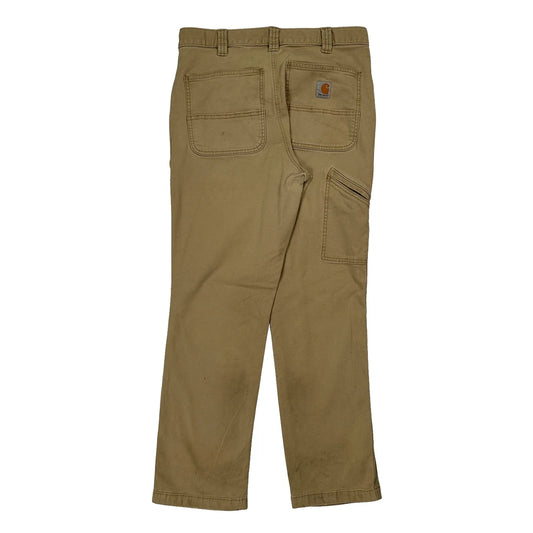 Carhartt Carpenter Trousers - 32W 31L Beige Cotton