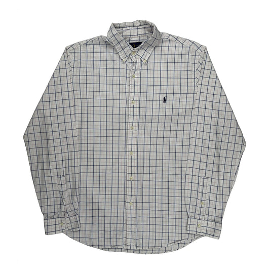 Vintage Ralph Lauren Checked Shirt - XL White Cotton