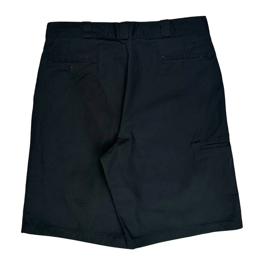 Dickies Baggy Shorts - 38W 10L Black Cotton Blend