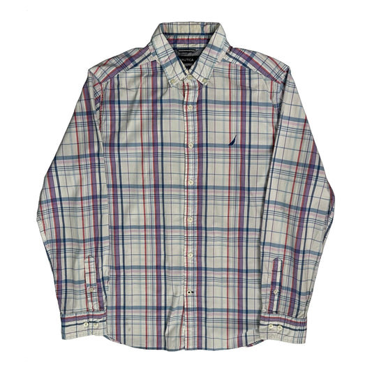 Nautica Checked Shirt - Large Multicoloured Cotton