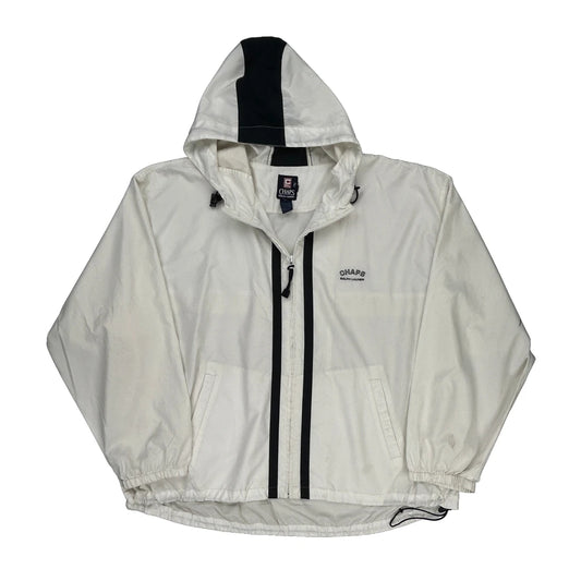 Chaps Ralph Lauren Jacket - 2XL White Nylon