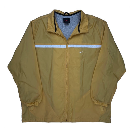 Vintage Nike Windbreaker - XL Yellow Polyester