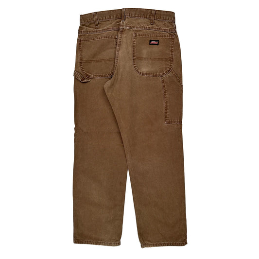 Carhartt Carpenter Trousers - 34W 31L Brown Cotton