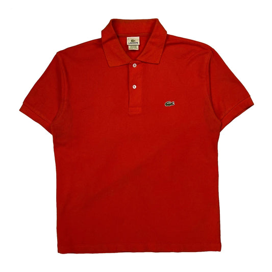 Lacoste Polo Shirt - Medium Red Cotton