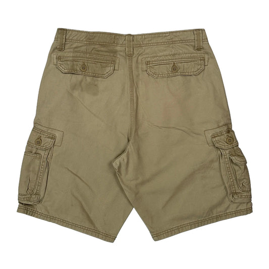 Lee Cargo Shorts - 33W 11L Beige Cotton
