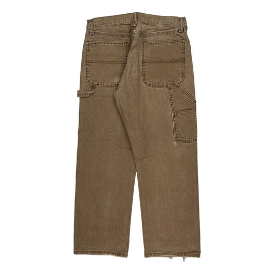 Unbranded Carpenter Trousers - 32W 30L Brown Cotton