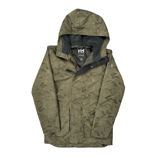 Helly Hansen Camo Jacket - Medium Green Polyester