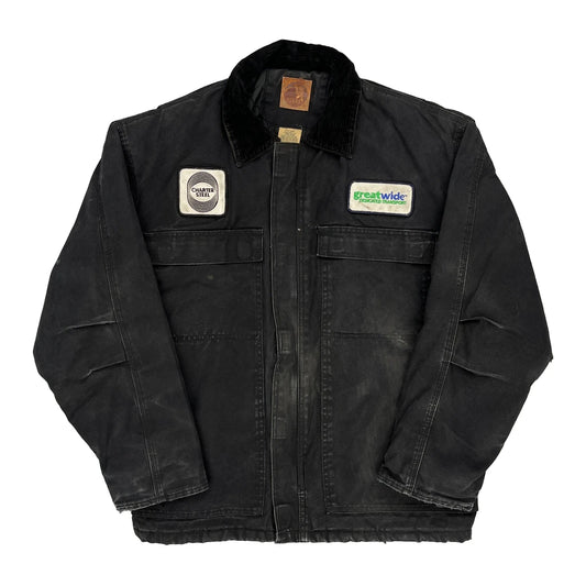 Charter Steel, Greatwide Dedicated Transport Berne Graphic Jacket - Large Black Cotton