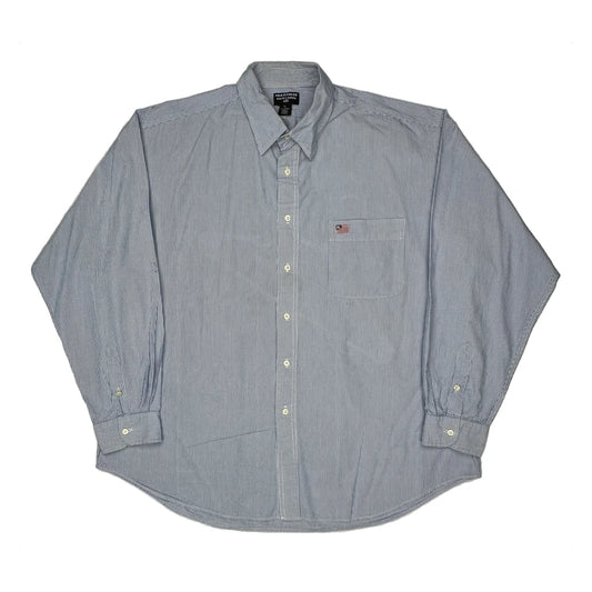 Polo By Ralph Lauren Striped Patterned Shirt - XL Blue Cotton