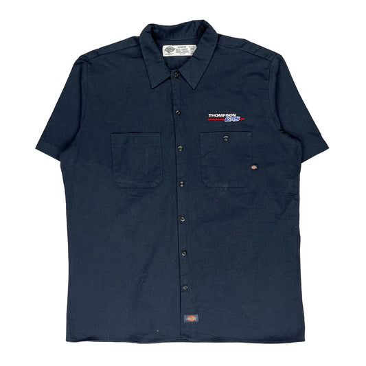 Dickies Short Sleeve Shirt - XL Navy Cotton