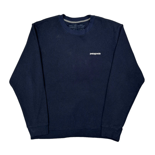 Patagonia Sweatshirt - XL Navy Polyester Blend