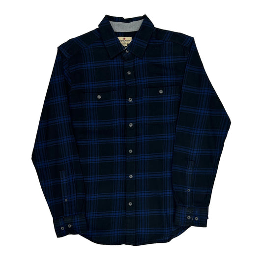 Woolrich Checked Flannel Shirt - Medium Blue Cotton