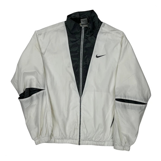 Age 11-12 Nike Windbreaker - Medium White Polyester