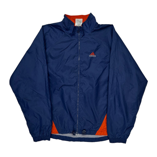 Adidas Windbreaker - Small Navy Polyester