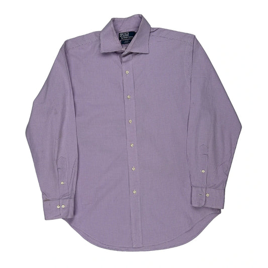 Polo By Ralph Lauren Checked Shirt - Large Purple Cotton