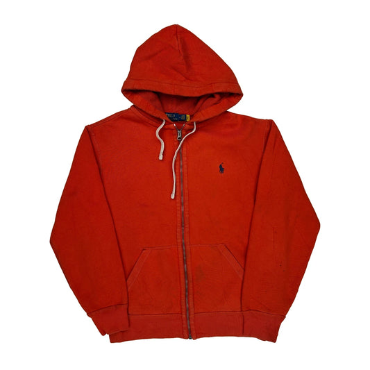 Vintage Polo By Ralph Lauren Hoodie - Medium Red Cotton