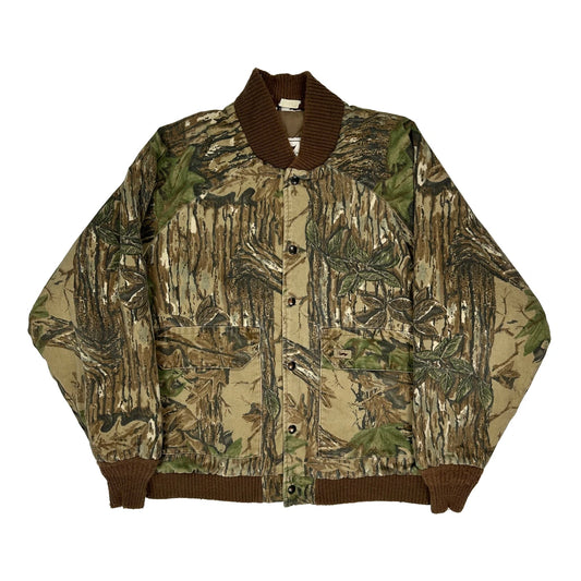 Duxbak Camo Bomber Jacket - 3XL Khaki Cotton