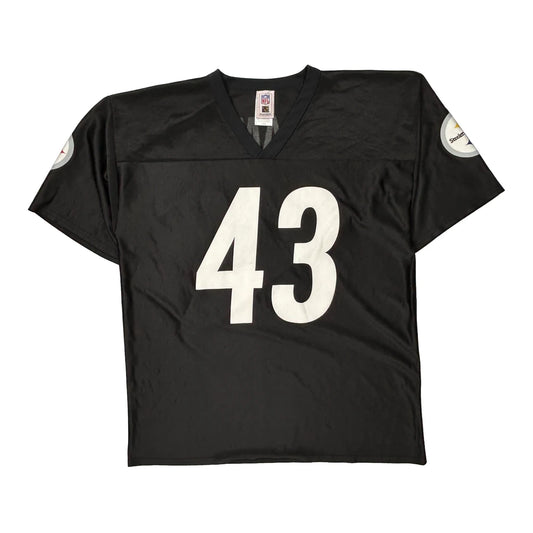 Steelers Nfl Football Jersey - Large Black Polyester