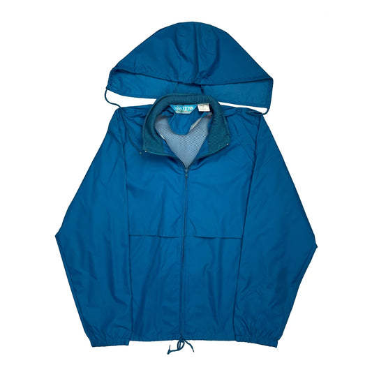 Woolrich Windbreaker - Medium Blue Nylon