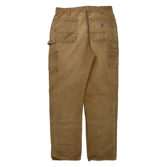 Carhartt Double Knee Carpenter Trousers - 31W 31L Brown Cotton