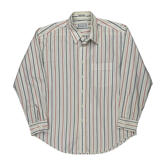 Yves Saint Laurent Striped Shirt - Large Blue Cotton
