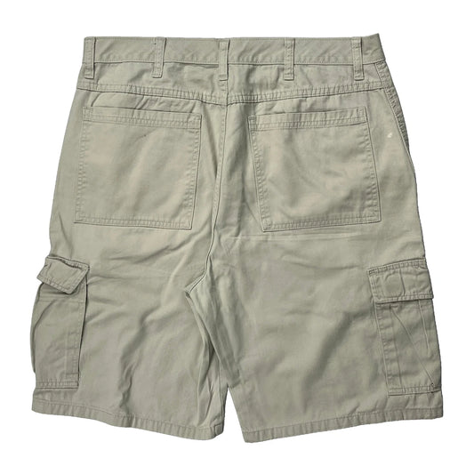 Wrangler Cargo Shorts - 34W 10L Beige Cotton